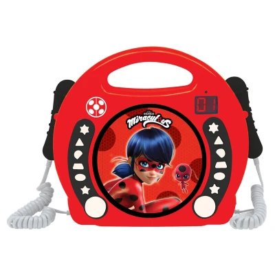 Abbildung von Lexibook Tragbarer CD Player mit 2 Mikrofonen Miraculous: Ladybug &amp; Cat Noir