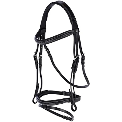 Abbildung von Kerbl Trense Classic Leder Schwarz VB