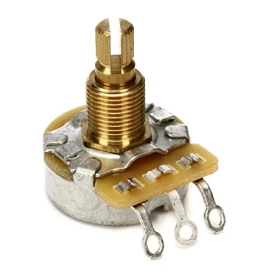 Abbildung von Fender 500K Potentiometer mit geteilter Welle (Lautstärke oder Ton)