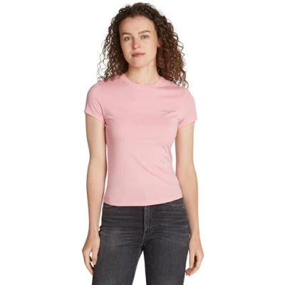 Abbildung von Tommy Jeans T Shirt TJW SLIM LINEAR TEE mit Logoschriftzug