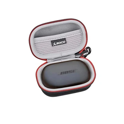 Abbildung von RLSOCO Tasche für Bose QuietComfort Earbuds mit Lärmreduzierung/Sport Vollkommen Kabellose In Ear Kopfhörer (Schwarz)