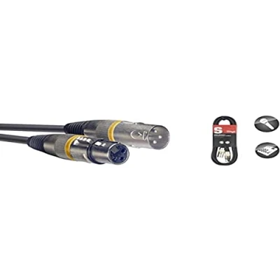 Abbildung von Stagg SMC1 YW 1m 3ft. XLR Buchse für Kabel mit gelbem Ring