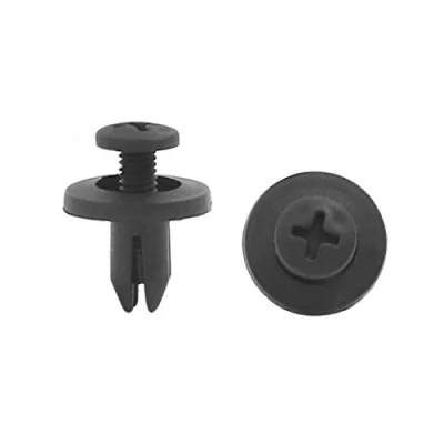 Abbildung von sourcing map 100Stk 6mm Loch Plastik Push Tpy Verkleidung Befestigung Clips Auto Nieten de