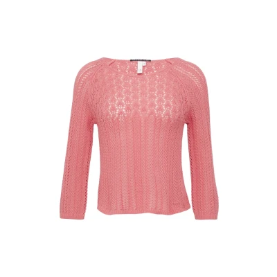 Abbildung von QS Strickpullover, Damen, Größe: XXL, Zartrosa