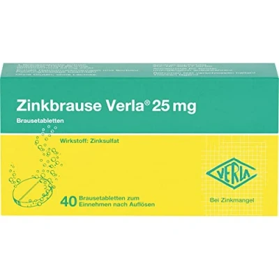 Abbildung von Zinkbrause Verla 25 mg Brausetabletten 40 St