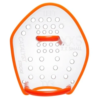 Abbildung von TYR Other Catalyst Stroke Training Paddles (XXS) Sporting Goods, Fluorescent Orange, 2XS