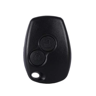 Abbildung von Schlüsseloberteil, ABS Plastikmaterial Fernbedienung 2 Tasten Auto Schlüsselanhänger Shell Cover Case