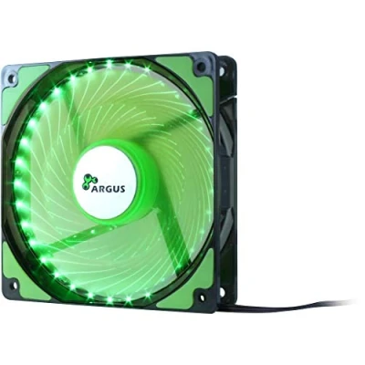 Abbildung von Inter Tech LED 120mm Fan Gehäuselüfter Gaming Case Modding Beleuchtet (Grün)