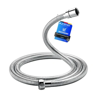 Abbildung von GRIFEMA G851 20 Verdrehschutz Brauseschlauch, 200 CM, Universal Duschschlauch, Edelstahl, Silber [Exklusiv bei Amazon]