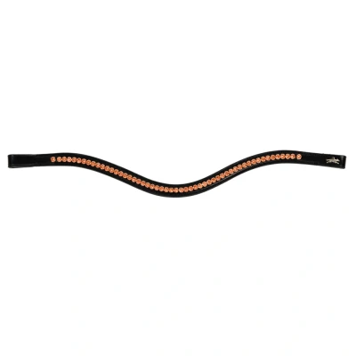Abbildung von Schockemöhle Stirnriemen Diamond Select Schwarz/Orange WB