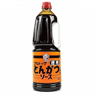 Abbildung von Tonkatsu Sauce, Würzsauce, genetisch veränderte Zutaten, Bulldog, 1,8 l