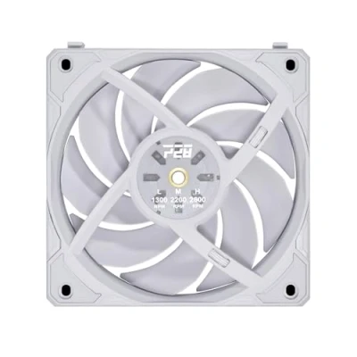 Abbildung von Lian Li UNI FAN P28 Gehäuselüfter, 3 Lüftergeschwindigkeiten, Fluid Dynamic Bearing, Daisy Chaining, 120mm, Einzelpackung, Weiß