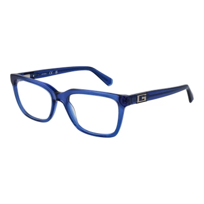 Abbildung von Guess Herren GU50132 090 Rahmen von BRILLEN Acetat Blau Quadratisch Normal