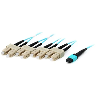 Abbildung von equip MTP/SC 50/125?m 7.0 M 7 MTP 4 x SC cyan LWL Kabel Glasfaserkabel von (MTP, SC, 50 µm, 125 Mikrometer, cyan, männlich/männlich)