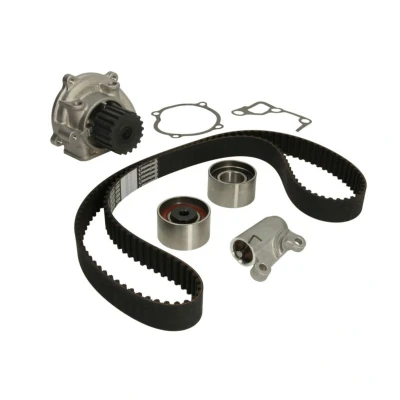 Abbildung von HEPU PK75334 Wasserpumpe + Zahnriemensatz mit Spanndämpfer, Spannrolle 150 MAZDA: 5, 6 Station Wagon, 3 Hatchback