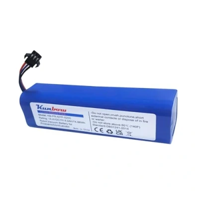 Abbildung von kunbow 5200mAh Li Ion Akku, Ersatzakku für Proscenic M7 Pro, LDS M8 Max, U6, Xiaomi Viomi S9, D800, Lenovo LR1, UONI V980 Plus Staubsauger. (14.4V/74.88Wh)