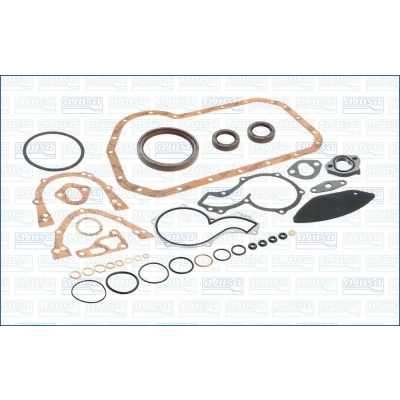 Abbildung von AJUSA 54005900 Dichtungssatz, Kurbelgehäuse VOLKSWAGEN: Passat B3/B4 Variant, GOLF 2, 1, AUDI: 80 B4 Limousine, Coupe B3, B3
