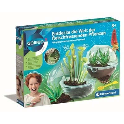Abbildung von Clementoni® Experimentierkasten Galileo, Entdecke die Welt der fleischfressenden Pflanzen, Made in Europe
