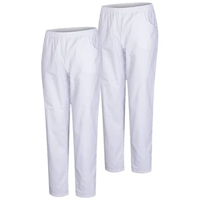 Abbildung von MISEMIYA Packung 2 Stück Unisex SANITÄRHOSE MEDIZINISCHE Uniformen SANITÄR Arbeitshose Ref. 8312 * XX Large, Weiß 21