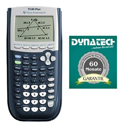 Abbildung von TI 84 Plus Grafikrechner von Texas Instruments mit Garantieverlängerung auf 60 Monate im Set