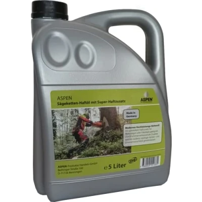 Abbildung von 5 Liter ASPEN mineralisches Kettenöl Sägeketten Haftöl Sägekette Kettensäge