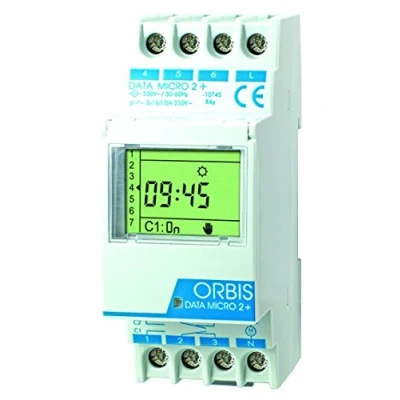 Abbildung von ORBIS Zeitschalttechnik DATA MICRO 2 + 230 V Timer til DIN skinne digital 250 V/AC
