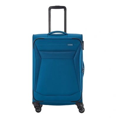 Abbildung von Travelite Chios Trolley M 67 Petrol Koffer mit 4 Rollen Weichgepäck