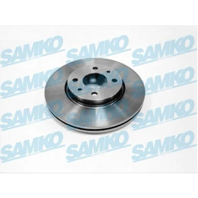 Abbildung von SAMKO L2121VR Bremsscheibe 257 22 4 innenbelüftet beschichtet FIAT: 500 Schrägheck, BRAVO 2, Panda II ALFA ROMEO: MiTo, LANCIA: Ypsilon