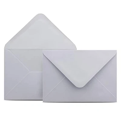 Abbildung von 100 Briefumschläge DIN C6 Flieder 11,4 x 16,2 cm Kuverts mit g/m² Nassklebung spitze Klappe Umschläge ohne Fenster Colours 4 you