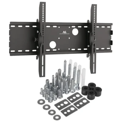 Abbildung von Maclean MC 521B TV Wandhalterung OLED QLED LCD LED Plasma Fernseher Halterung 32 70&quot; Zoll 75 kg VESA 100 200 400 600 Bildschirm Aufhängung neigbar