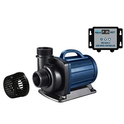 Abbildung von AquaForte Filter /Teichpumpe DM 22.000 Vario S, 70 200W, Förderhöhe 7,5m, regelbar mit externem Controller. Ideal als Teichpumpe oder Bachlauf /Wasserfallpumpe.
