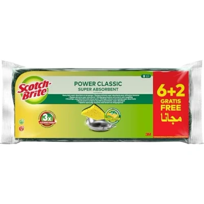 Abbildung von Scotch Brite Classic Naturfaser Reinigungsschwamm, 6 Stück/Packung + 2 gratis