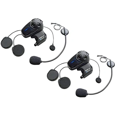 Abbildung von Sena SMH10 Bluetooth Kommunikationssystem für Motorräder mit Kabel und Schwanenhalsmikrofon Doppelpack