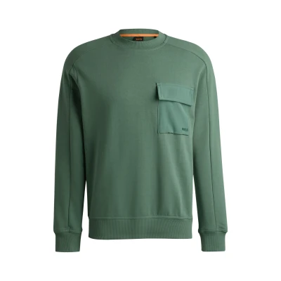 Abbildung von BOSS Pocketcargo Sweatshirt, Herren, Größe: XXL, Open green