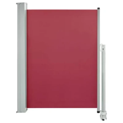 Abbildung von vidaXL Seitenmarkise Ausziehbar Sonnenschutz Sichtschutz Windschutz Seitenrollo Markise Seitenwandmarkise Balkon Garten Terrasse 100x300cm Rot