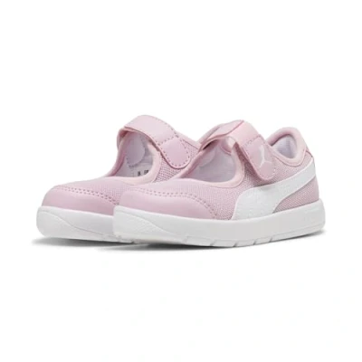Abbildung von Puma Courtflex V3 LINA Unisex Laufschuh Straße für Kinder, Größe: 20, Rose mauve/white Schuhe