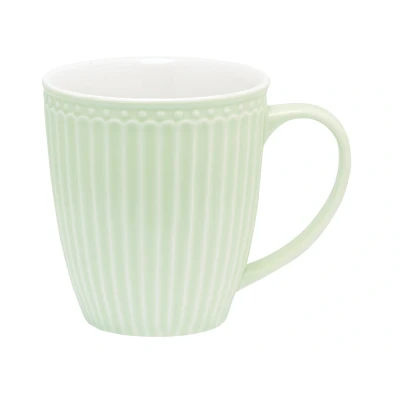 Abbildung von Greengate Alice Becher mit Henkel pale green 0,4 l