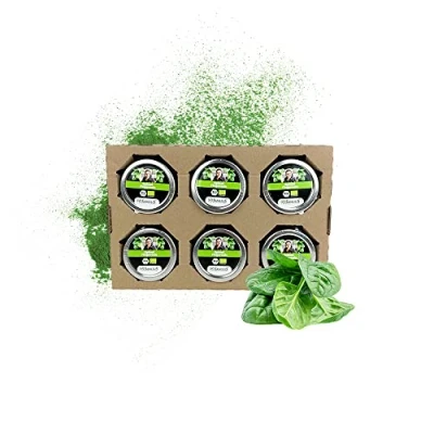 Abbildung von SANUUS® BIO Spinat Gewürzsalz zum Kochen &amp; Verfeinern 6x120g 720 g