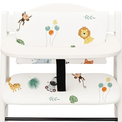 Abbildung von Sitzverkleinerer für Hochstuhl Baby Sitzkissen Stuhl 2 teilig Kinder Sitzauflage Hauck und Stokke Kinderhochstuhl High Chair Cover Treppenhochstuhl Babystuhl Safari