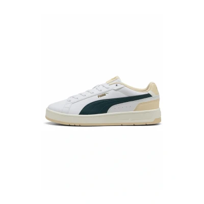 Abbildung von Puma Court Classico Sneaker low, Größe: 44.5, White/green terrain canvas Kunststoff/textil