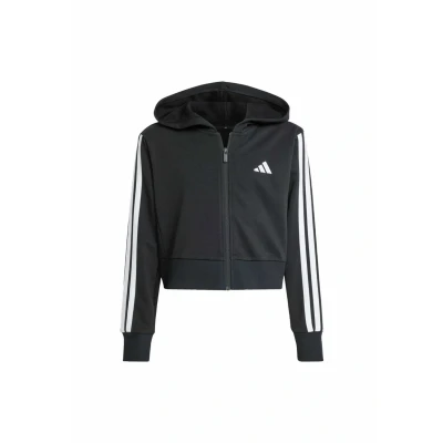 Abbildung von adidas Mädchen Essentials Full Zip Hoodie Hooded Sweatshirt, Black/White,