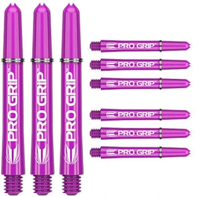 Abbildung von Target Darts 3 x Sätze of Lila Pro Grip Dartschäfte Mittel 9 Insgesamt