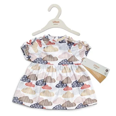 Abbildung von Skrallan Puppenkleid Wolken