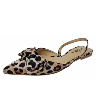 Abbildung von Posh by Poelman LOA Slingbacks Riemensandalette, Damen, Größe: 42, Brown with animal print Schuhe