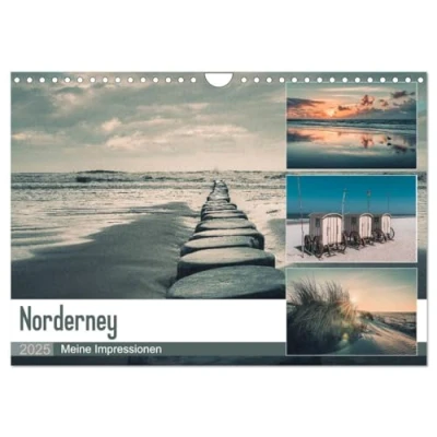 Abbildung von Mein Jahr auf Norderney (Wandkalender 2025 DIN A4 quer), CALVENDO Monatskalender