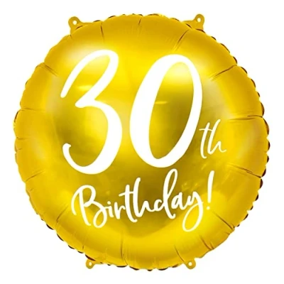 Abbildung von 3er Set Luftballons 30. Geburtstag Gold Folienballon Nummer 30 Luftballon Deko Frauen Männer Folienluftballon Heliumballon Zahl