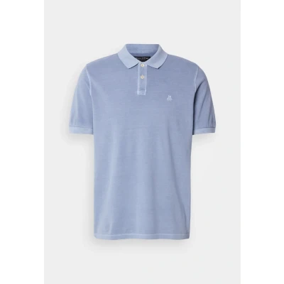 Abbildung von Marc O&#039;Polo Short Sleeve Slits AT HEM Embroidery Poloshirt, Herren, Größe: 3XL, Meltwater