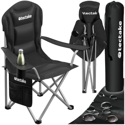 Abbildung von tectake Campingstuhl Gepolsterter (1er Set, 1 St), faltbar, inkl. Tragetasche