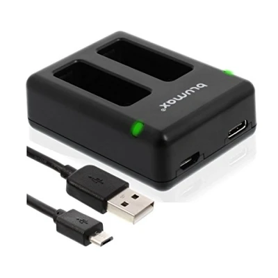Abbildung von Blumax Mini Dual Ladegerät für GoPro Hero 5 / 6 AABAT 001