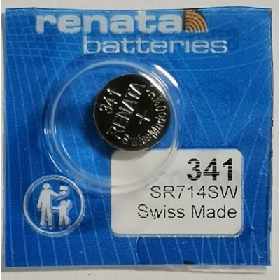 Abbildung von 1 x Renata 341 Swiss Made Lithium Knopfzelle SR714SW Knopfzelle,